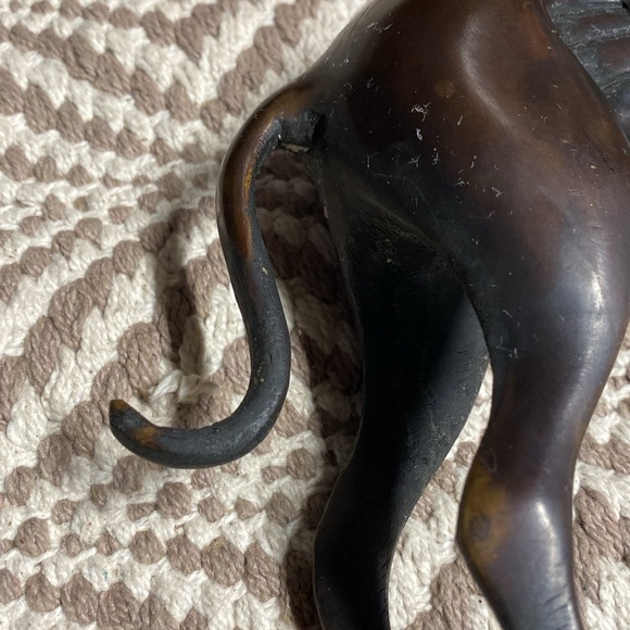 Vintage bronze greyhound whippet dog statue figure sculpture 8 inch - Picture 7 of 15